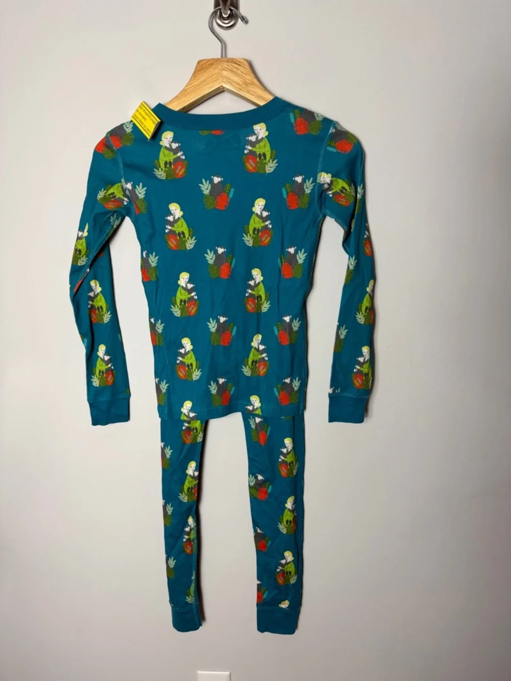 NEW Piccolina Jane Goodall Long John’s Pajamas Long Sleeve Pants size 12 *344